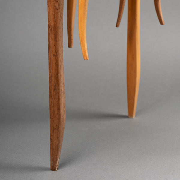 Console / Echiquier surréaliste en bois, vers 1980.