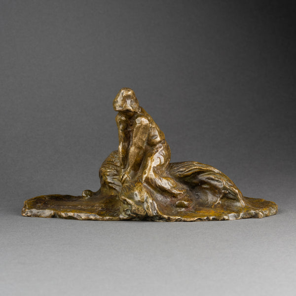 Amadéo GENNARELLI (1881-1943) Rare ensemble de 4 paysans en bronze, vers 1930.