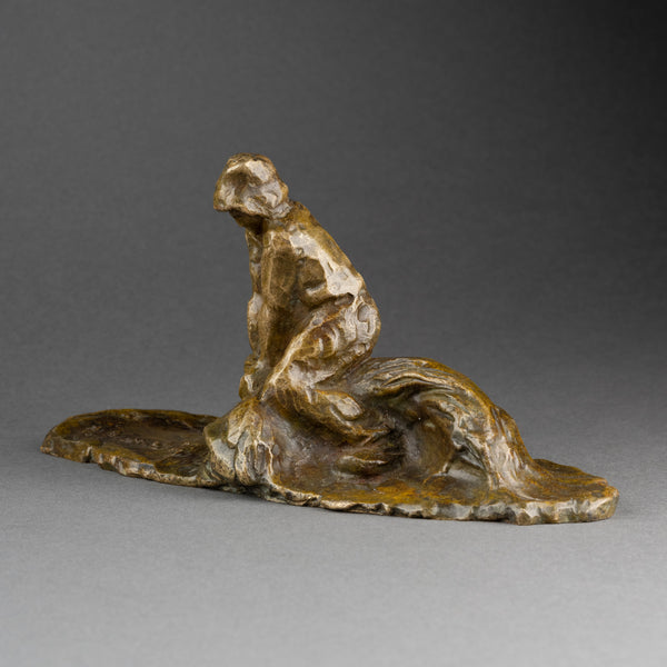 Amadéo GENNARELLI (1881-1943) Rare ensemble de 4 paysans en bronze, vers 1930.