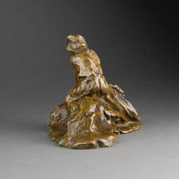 Amadéo GENNARELLI (1881-1943) Rare ensemble de 4 paysans en bronze, vers 1930.