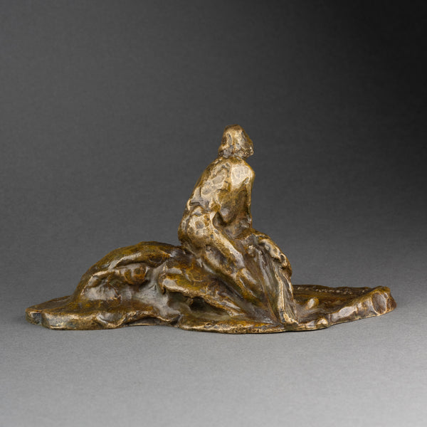 Amadéo GENNARELLI (1881-1943) Rare ensemble de 4 paysans en bronze, vers 1930.