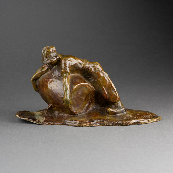 Amadéo GENNARELLI (1881-1943) Rare ensemble de 4 paysans en bronze, vers 1930.