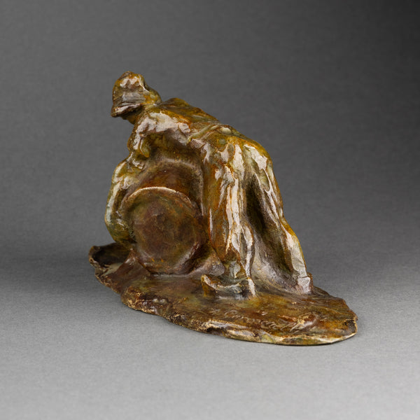 Amadéo GENNARELLI (1881-1943) Rare ensemble de 4 paysans en bronze, vers 1930.