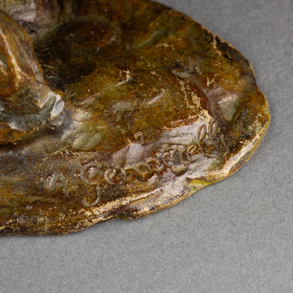 Amadéo GENNARELLI (1881-1943) Rare ensemble de 4 paysans en bronze, vers 1930.