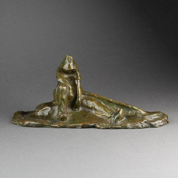 Amadéo GENNARELLI (1881-1943) Rare ensemble de 4 paysans en bronze, vers 1930.