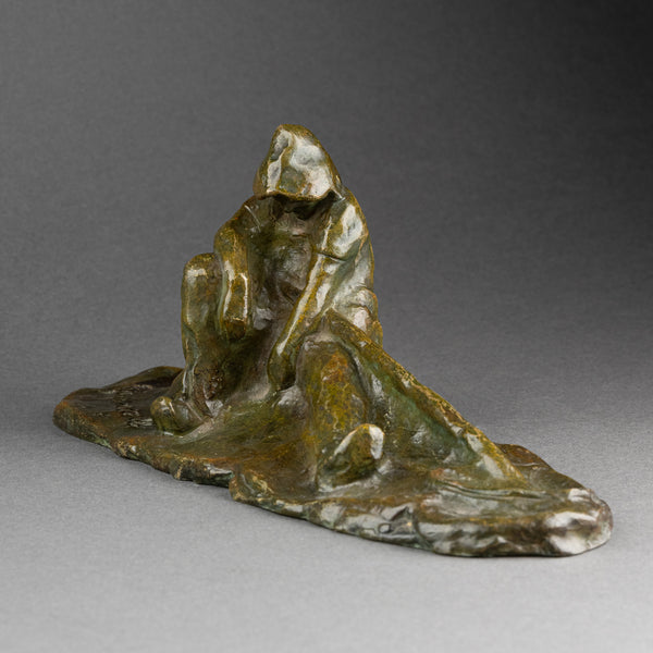 Amadéo GENNARELLI (1881-1943) Rare ensemble de 4 paysans en bronze, vers 1930.