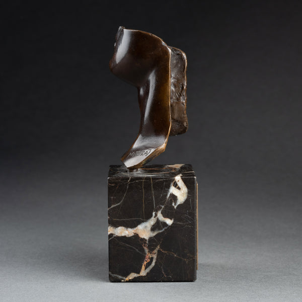 Igor MITORAJ - Patinated Bronze Portrait of a Man, 1983