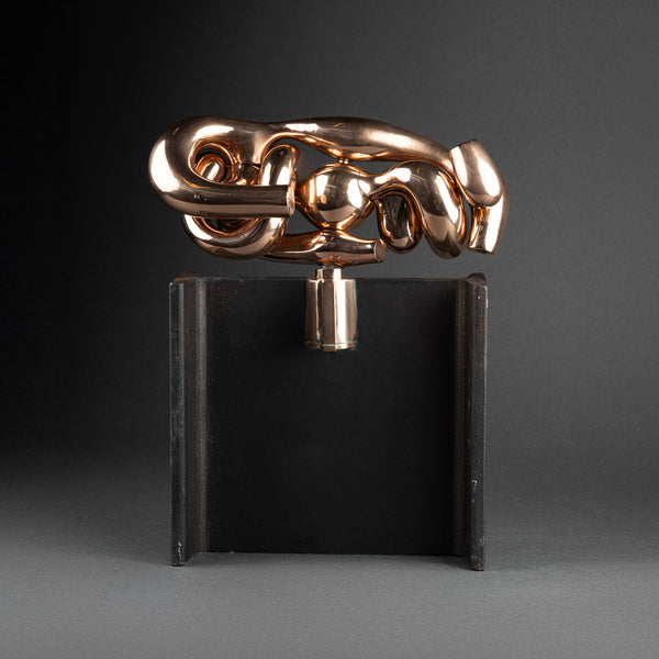 Miguel BERROCAL (1933-2006) 'The MAJA' (Work 162) Polished bronze on IPN base