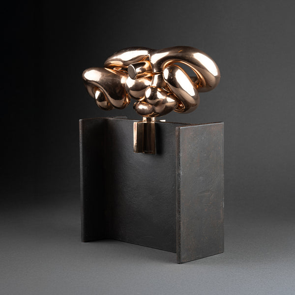 Miguel BERROCAL (1933-2006) 'The MAJA' (Work 162) Polished bronze on IPN base