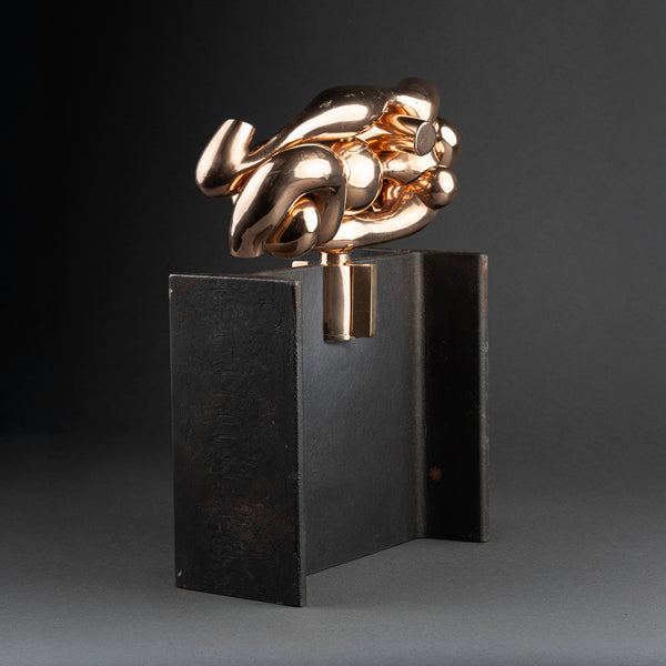 Miguel BERROCAL (1933-2006) 'The MAJA' (Work 162) Polished bronze on IPN base