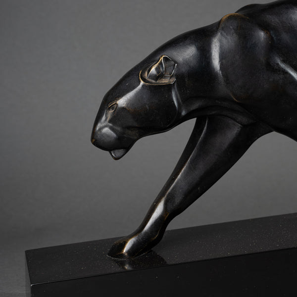 Maurice PROST (1894-1967) Panther in Motion (large model), Bronze, Susse Brothers Publishers Paris.
