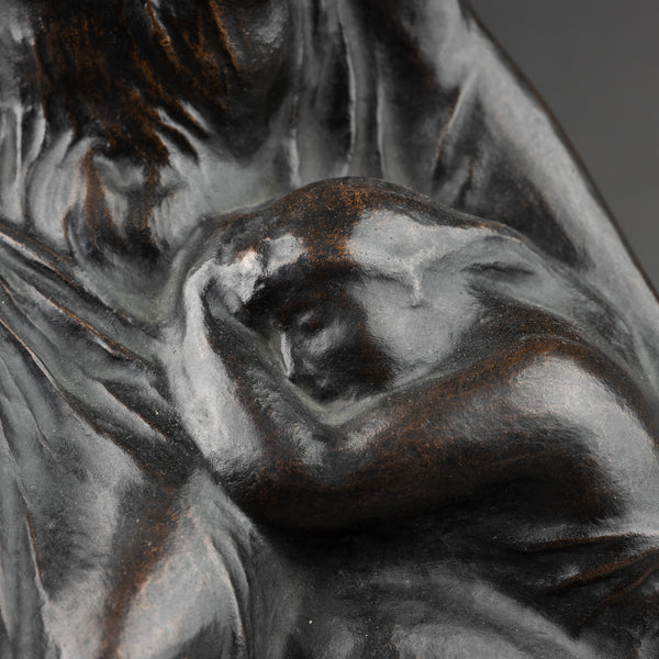 Joaquim CLARET VALLES (1879-1965) Femme et Enfant, bronze original vers 1950.