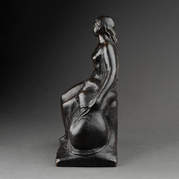 Joaquim CLARET VALLES (1879-1965) Femme et Enfant, bronze original vers 1950.