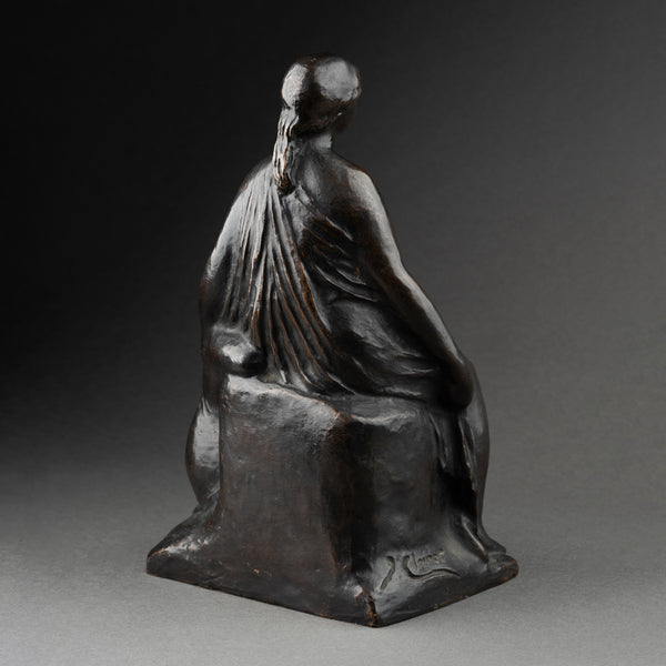Joaquim CLARET VALLES (1879-1965) Femme et Enfant, bronze original vers 1950.