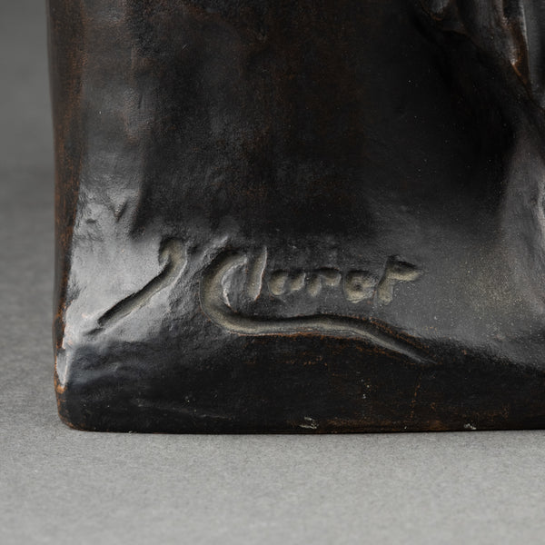 Joaquim CLARET VALLES (1879-1965) Femme et Enfant, bronze original vers 1950.