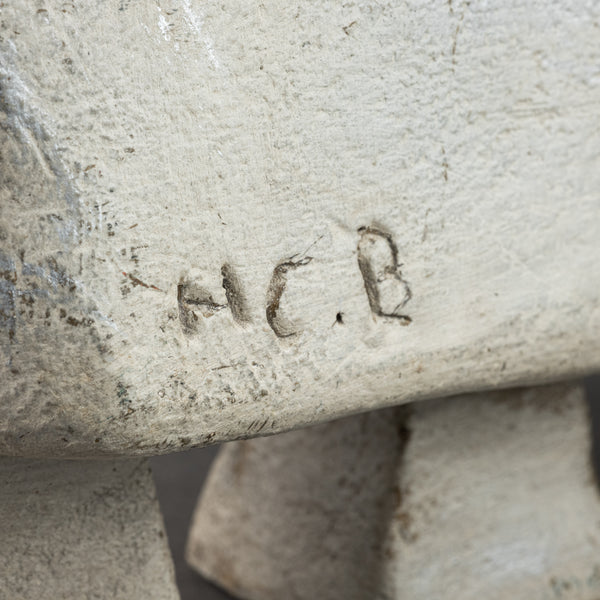 Hibou - Céramique zoomorphe monogrammée H.C. B