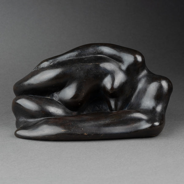 Corps entremelés - Bronze à patine noire monogrammée 'FS'