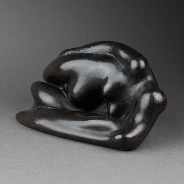 Corps entremelés - Bronze à patine noire monogrammée 'FS'