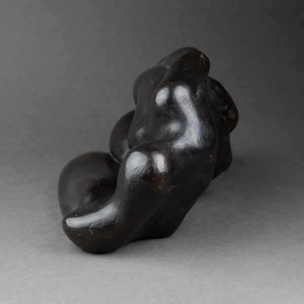 Corps entremelés - Bronze à patine noire monogrammée 'FS'