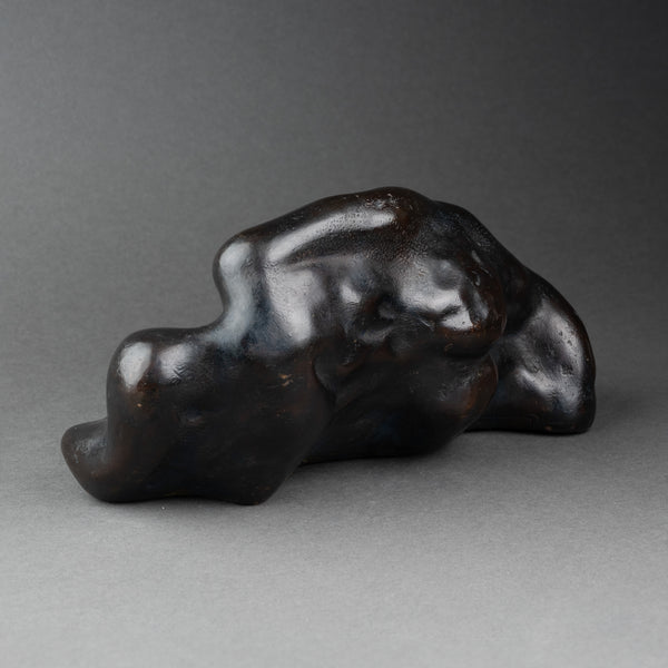 Corps entremelés - Bronze à patine noire monogrammée 'FS'