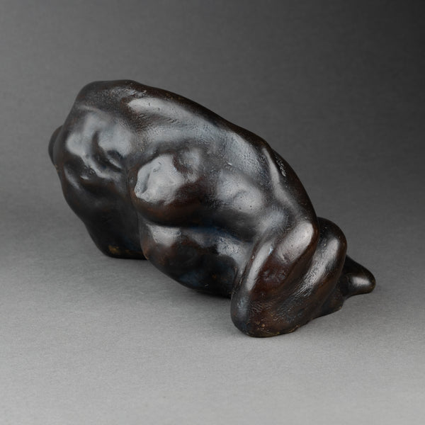 Corps entremelés - Bronze à patine noire monogrammée 'FS'