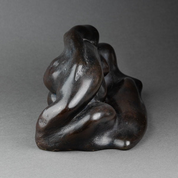 Corps entremelés - Bronze à patine noire monogrammée 'FS'