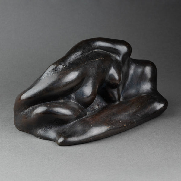 Corps entremelés - Bronze à patine noire monogrammée 'FS'
