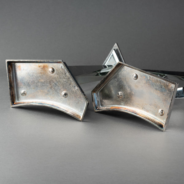 Salvador DALI (1904-1989) 'Castor and Pollux' Pair of silver-plated candlesticks