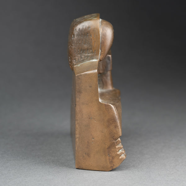 Pierre SZEKELY (1923-2001) 'Le Sculpteur' (1982) - Bronze patiné.