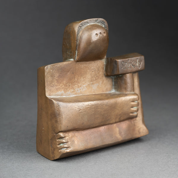 Pierre SZEKELY (1923-2001) 'Le Sculpteur' (1982) - Bronze patiné.