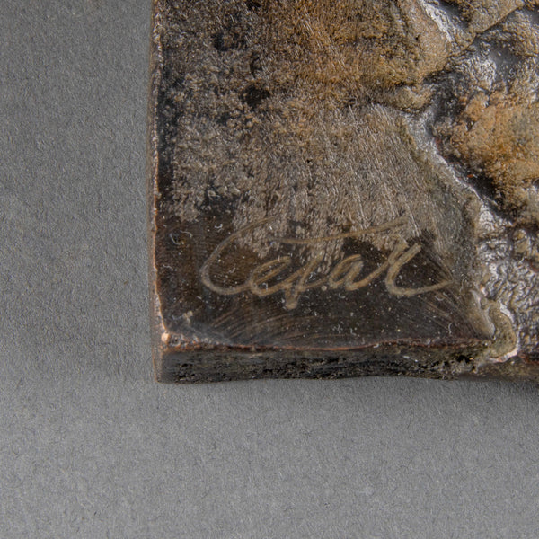 CESAR (1921-1998) 'Coeur éclaté' Bronze patiné. Fonte Bocquel numérotée sur 1500.