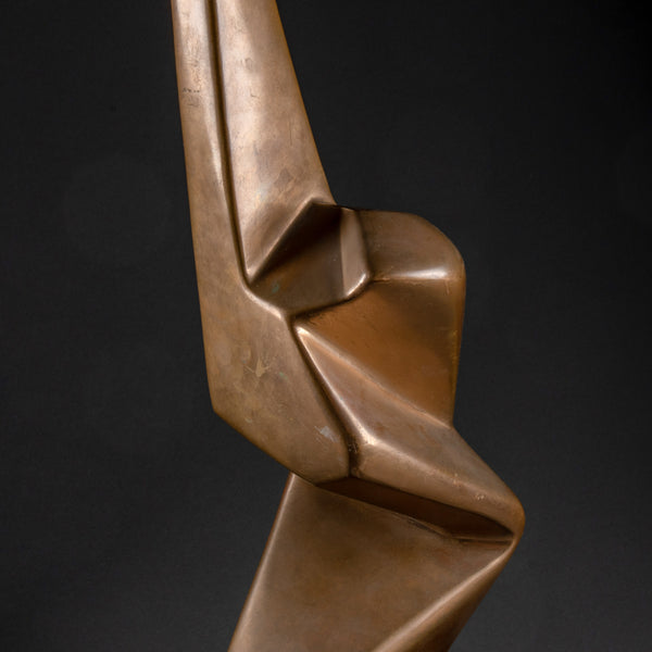 Nicolas MALINAS (1914-1985) Abstract sculpture, Bronze, 1979.