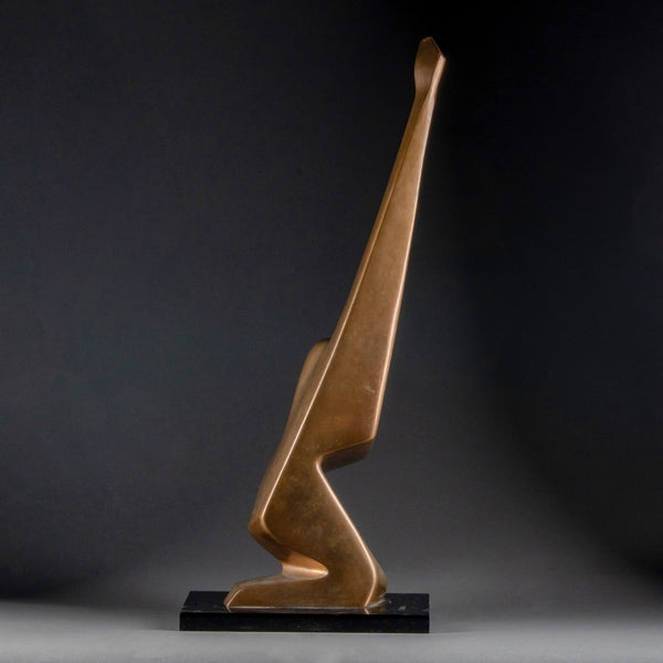 Nicolas MALINAS (1914-1985) Abstract sculpture, Bronze, 1979.