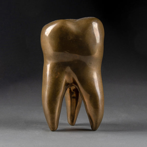 David SHRIGLEY (1968) "Brass Tooth" Polished bronze, 2010.