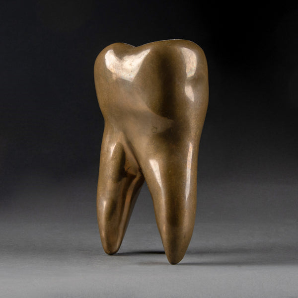 David SHRIGLEY (1968) "Brass Tooth" Bronze poli, 2010.
