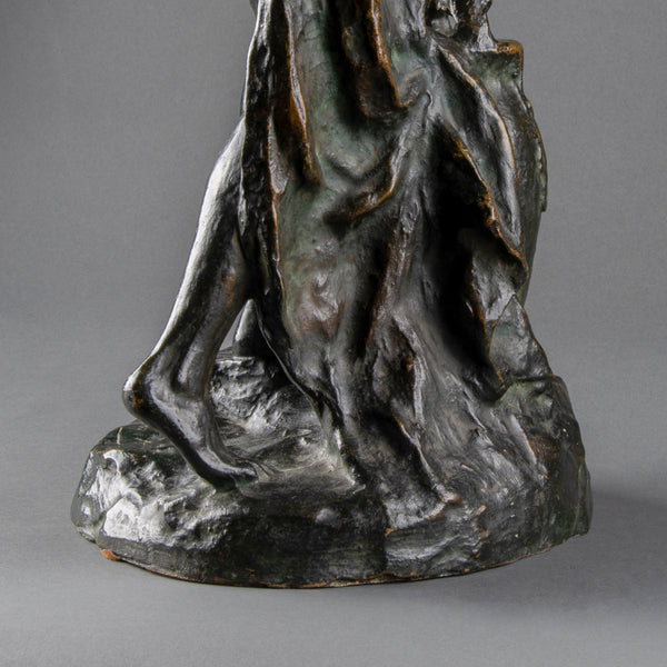 Alfred Jean FORETAY (1861-1944) 'Rebecca' - Bronze orientaliste vers 1900. LAM Editeur.