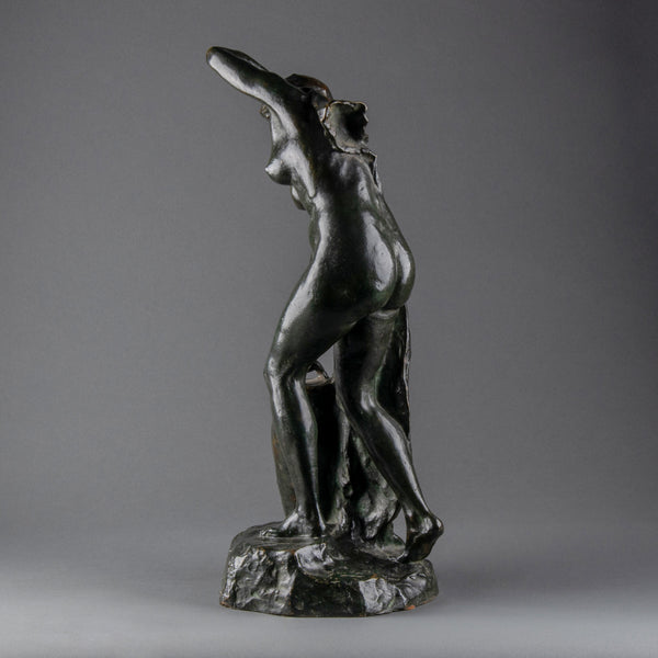 Alfred Jean FORETAY (1861-1944) 'Rebecca' - Bronze orientaliste vers 1900. LAM Editeur.