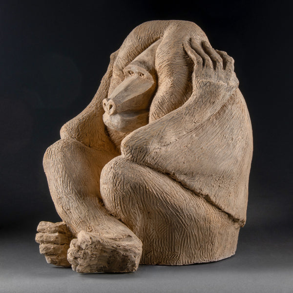 Hamadryas - Original proof in terracotta, contemporary period.