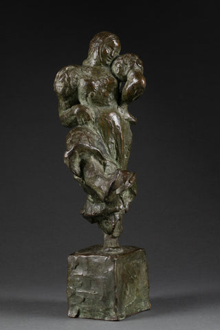 Ulysse GEMIGNANI (1908-1973) Dancer in clothes on one foot - Art Deco Bronze