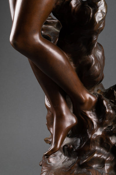 Horace DAILLION (1854-1940) 'Aurore' Bronze patiné, vers 1900.