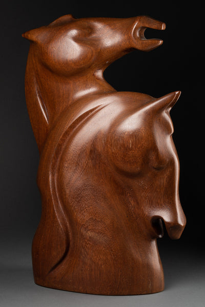 Max MEDER - Tetes de cheveaux - Bois sculpté - Vers 1950 - Collection's - Romain & Henri Hayat