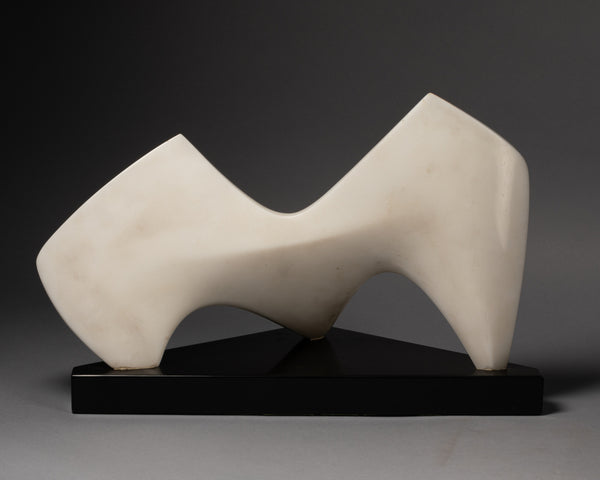 Lucien WERCOLLIER (1908-2002) 'La Vague' - Polished Carrara marble - Circa 1960
