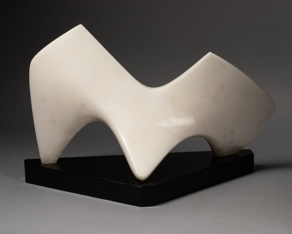 Lucien WERCOLLIER (1908-2002) 'La Vague' - Polished Carrara marble - Circa 1960

