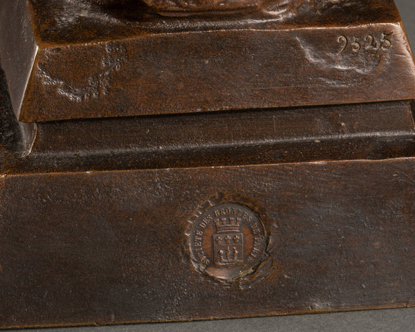 Emmanuel VILLANIS (1858-1914) 'Walkyrie' - Bronze à double patine - Début du XXème siècle