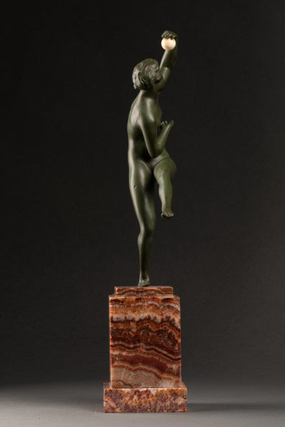 Maurice GUIRAUD RIVIERE (1881-1947) Danseuse à la boule - Bronze Art Déco