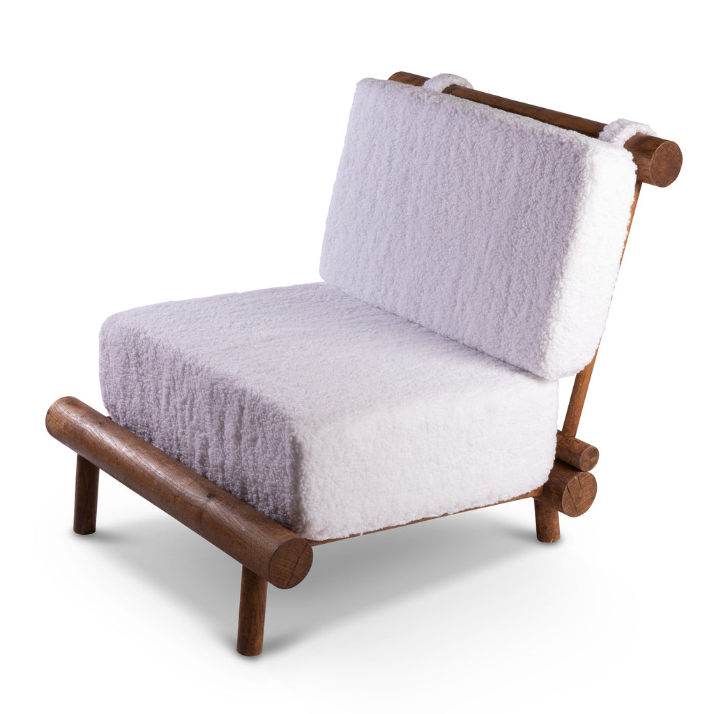 Charlotte Perriand - Charlotte Perriand pair of slipper lounge chairs for  hotel La Cachette Les Arcs
