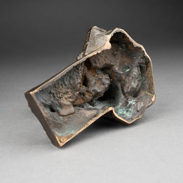 Edouard PAUL MERITE (1867-1941) - Singe assis - Bronze Art Déco