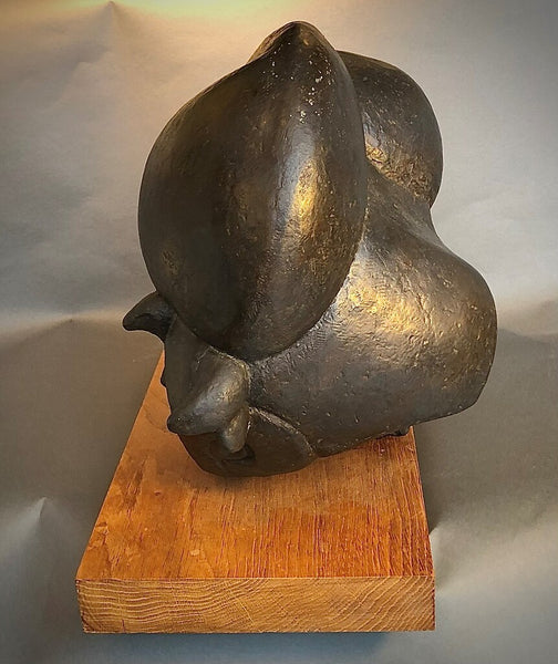 Claude RIBOT (1934-2010) 'Bison' Original proof in patinated bronze. Underwood Foundry, circa 1980.