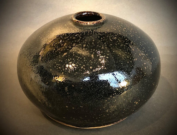 Jean GIREL (1947) Vase 'Oursin' - Glazed sandstone