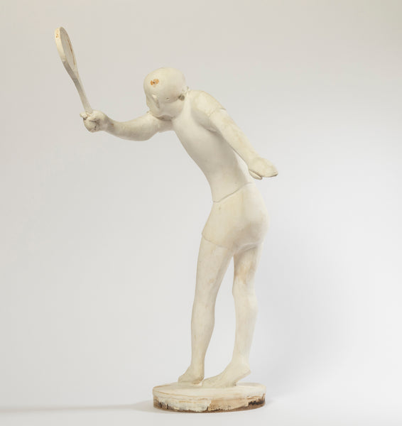 Ferdinand PARPAN (1902-2004) « Tennisman Au Revers». Plâtre d'Atelier. Vers 1960; - Collection's - Romain & Henri Hayat